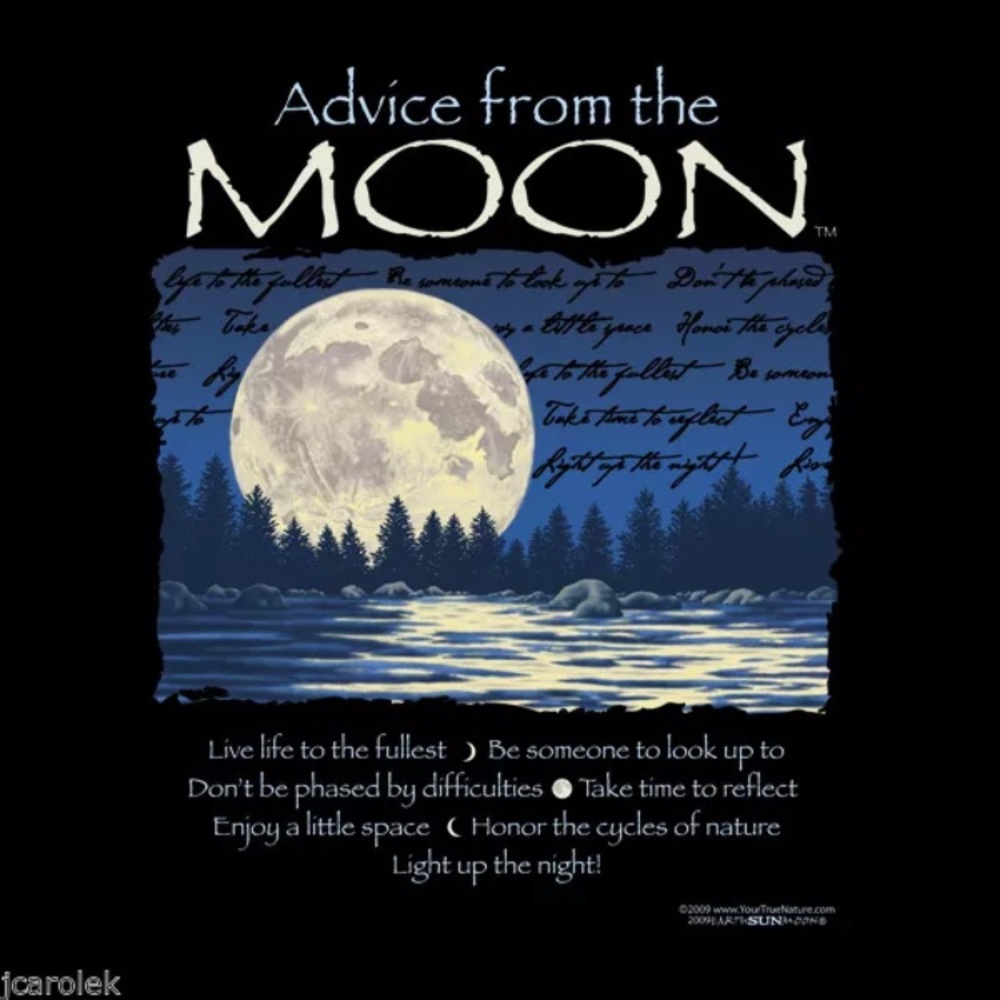 ADVICE FROM THE MOON T-shirt Unisex Sizes